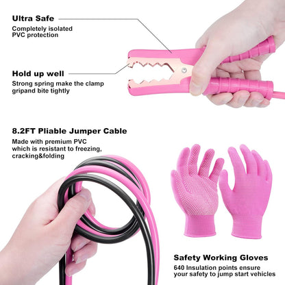 Car Roadside Emergency Kit – 17-Piece Winter Travel Safety & Assistance Set for Men, Women & Teens
