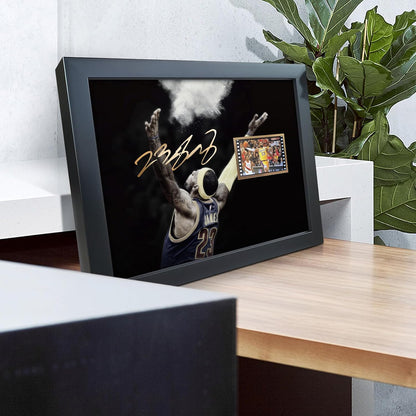 LeBron James Framed Basketball Photo Poster – Facsimile Signed 8x10 Wall Art Print