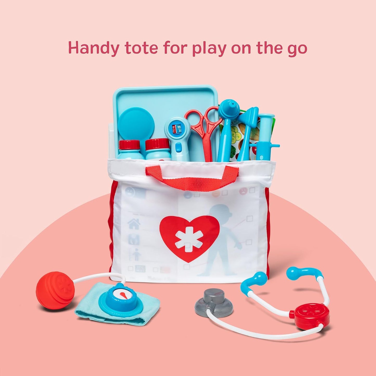 25-Piece Toddler Doctor Play Set - Get Well Doctor Kit for Ages 3+