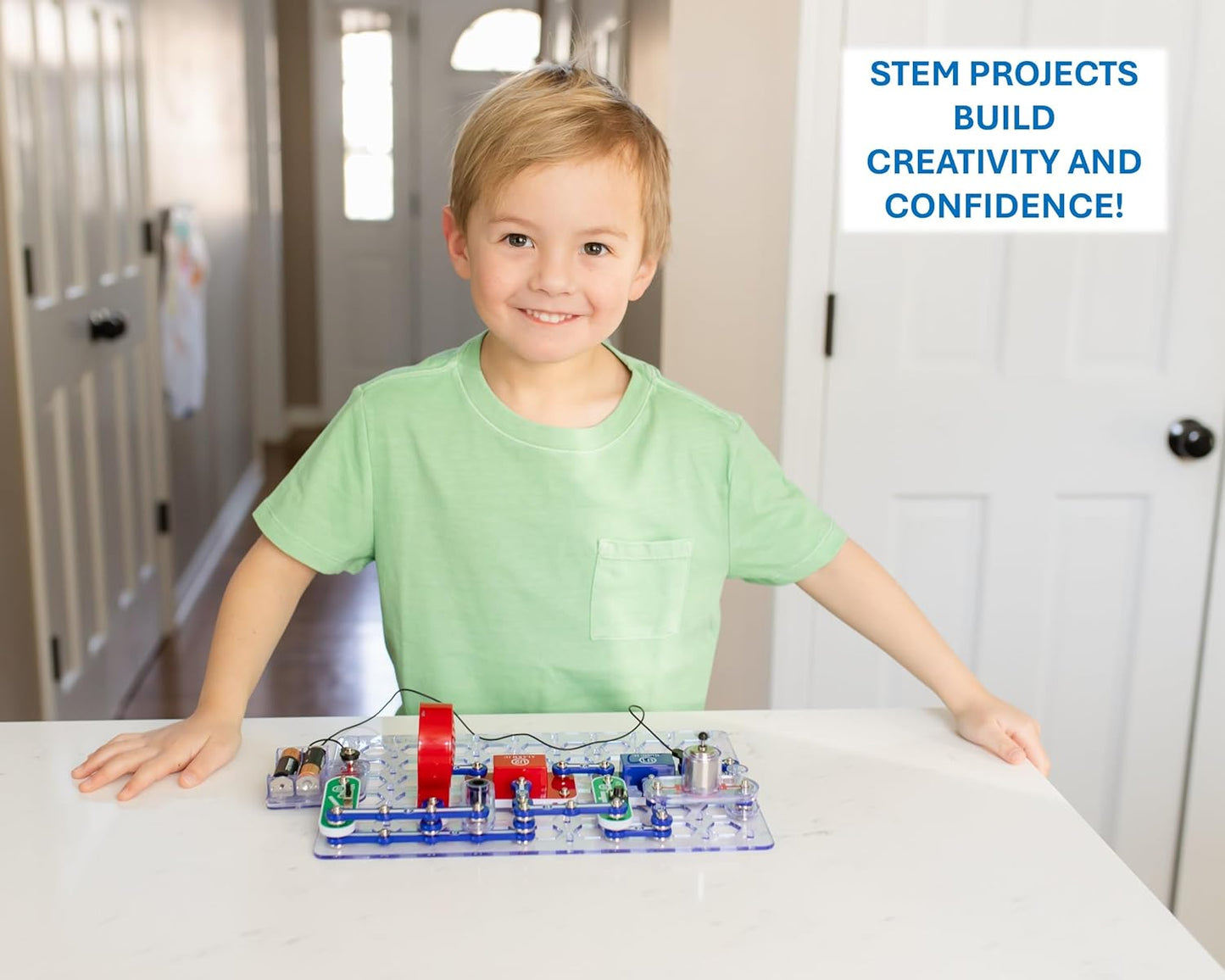 Electronics Exploration Kit: 100+ Projects, Full-Color Manual, 28 Parts - STEM Toy for Ages 8+!