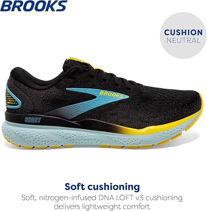 Brooks Men’s Ghost 16 Size 12 – Neutral Running Shoes with RoadTack Rubber Outsole for Smooth, Durable Performance
