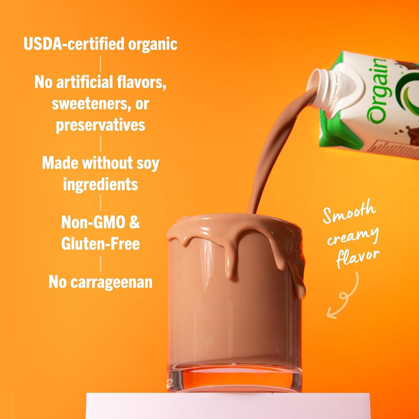 Orgain Organic Nutritional Shake – Creamy Chocolate Fudge, 16g Protein (Pack of 12)