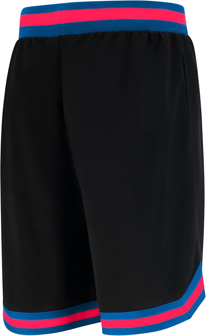 Official NBA Basketball Shorts – Men's Soft Air Mesh OG Fit Athletic Shorts, Black, Large