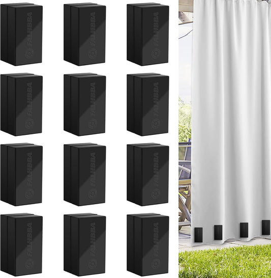 24 Pcs Outdoor Curtain Weights, for Heavy Wind, Outside Curtain, Patio, Mosquito, Cabana, Gazebo, Flags