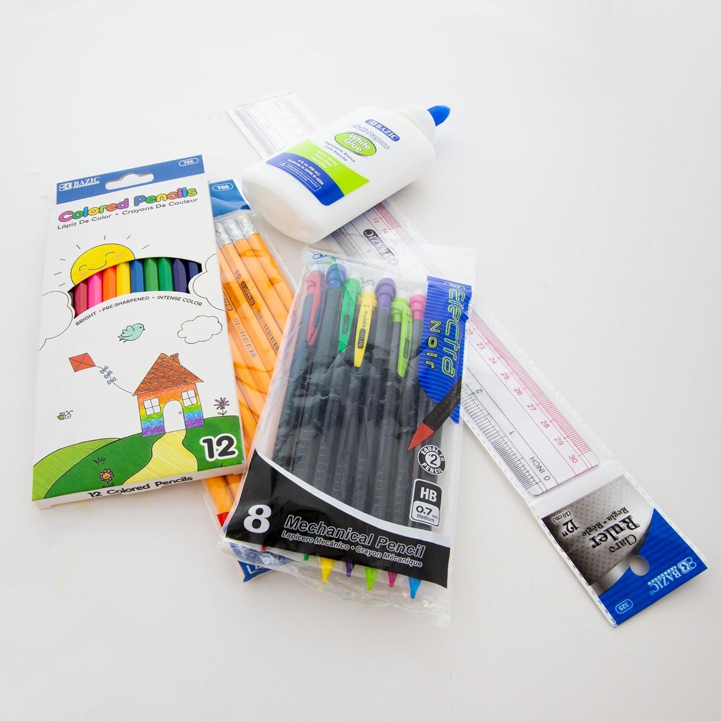 School Supply Box for Elementary Student K-6 School Kit Pack