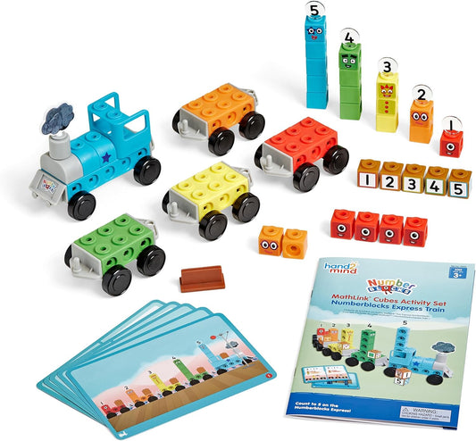 Numberblocks Express Train MathLink Cubes Set – Preschool Counting & Math Learning Toy