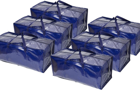 Extra Large Heavy-Duty Moving Bags - Waterproof Storage for Clothes and Travel