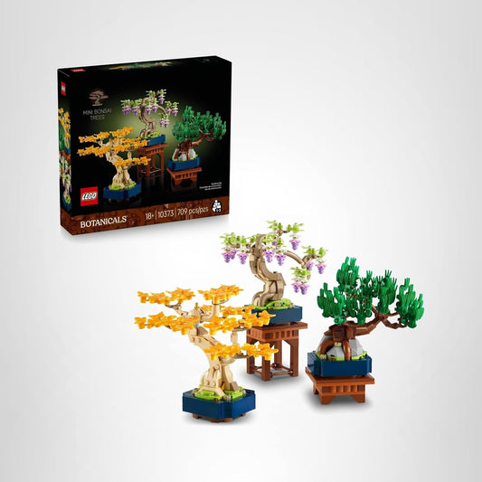 LEGO Botanicals Mini Bonsai Tree Set: Building Blocks for Adults 18+, DIY Home Decor - Perfect Christmas Gift!
