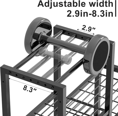 6-Tier Home Gym Storage Rack with Wheels – Multi-Purpose Organizer for Dumbbells, Yoga Mats & Fitness Equipment