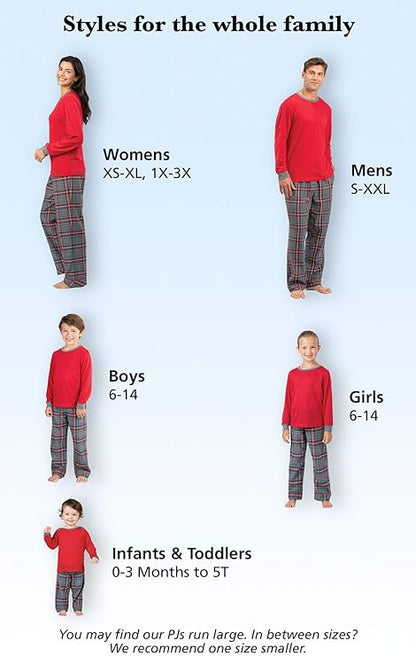 Christmas Matching Pajamas For Family, Red