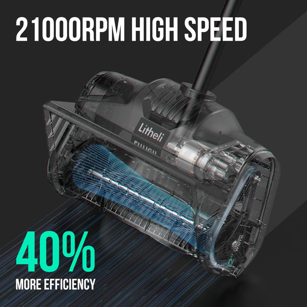 20V Cordless Snow Shovel – 12-Inch Battery-Powered Snow Thrower with Auxiliary Handle, 4.0Ah Li-Ion Battery & Charger