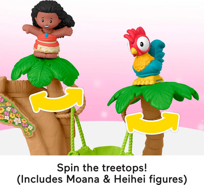 Disney Princess Moana Adventure Village Playset – Little People Toddler Toy with Figures for Ages 18+ Months