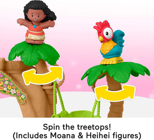 Disney Princess Moana Adventure Village Playset – Little People Toddler Toy with Figures for Ages 18+ Months