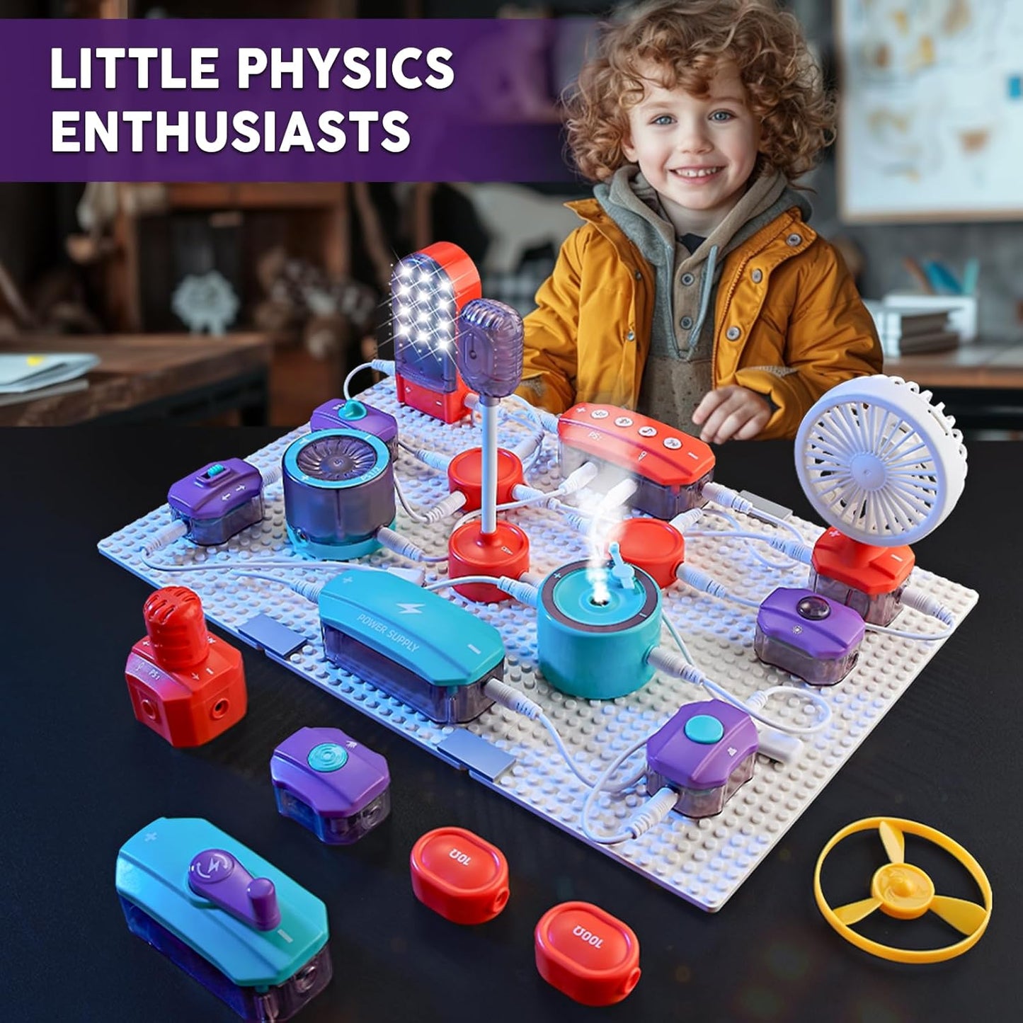 Science Circuit Kit for Kids – 53-Piece DIY Electronics Set with 150+ Projects (Ages 6+)