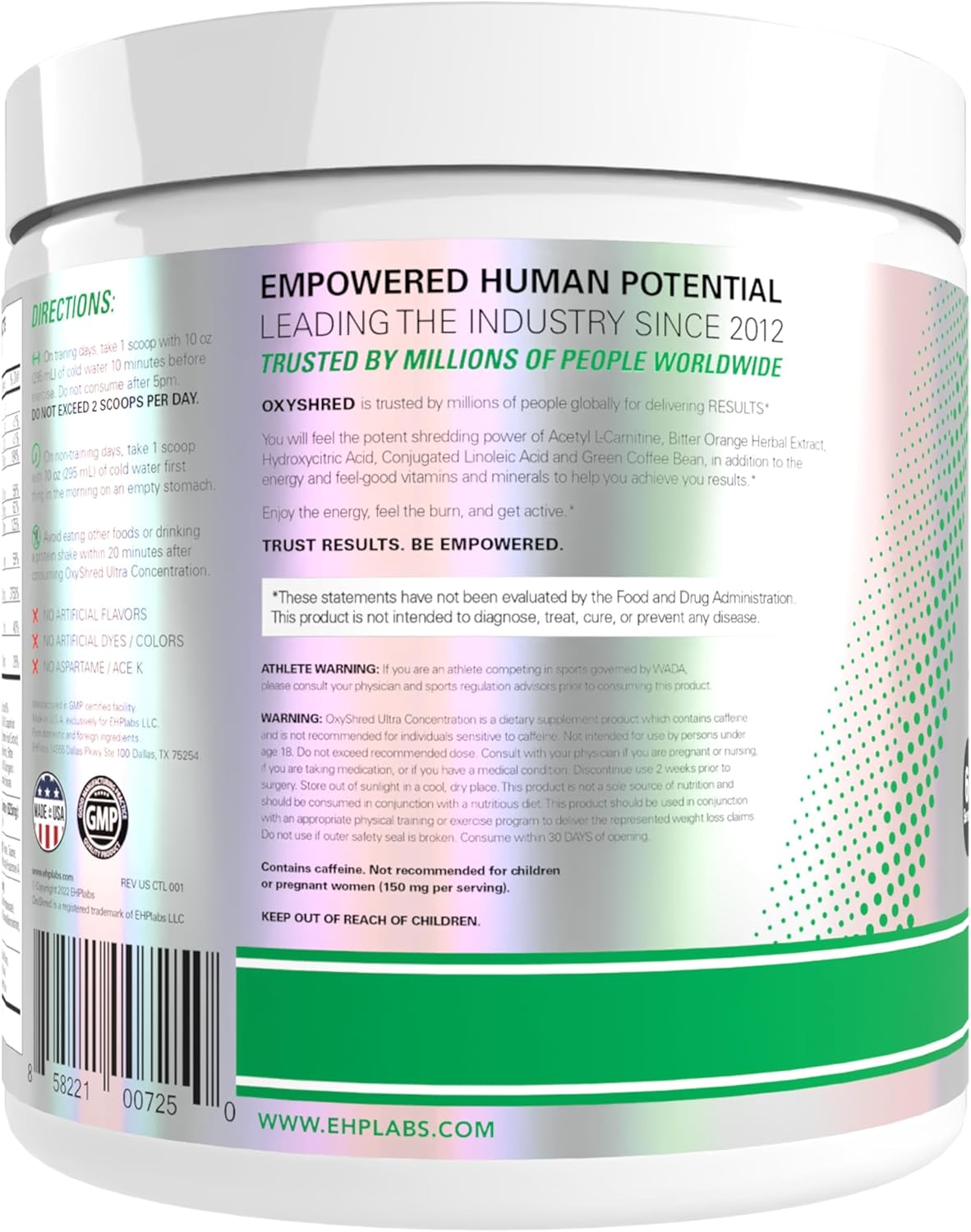 OxyShred Pre-Workout Powder – Energy Boost with L-Glutamine & ALCAR (Kiwi Strawberry, 60 Servings)