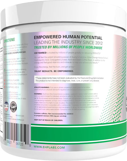 OxyShred Pre-Workout Powder – Energy Boost with L-Glutamine & ALCAR (Kiwi Strawberry, 60 Servings)