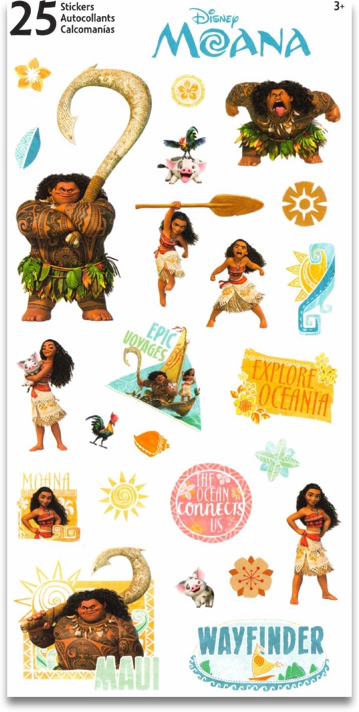 Moana Backpack & Lunch Box Set – 15" School Backpack Bundle with Lunch Bag, Water Bottle & Accessories for Kids