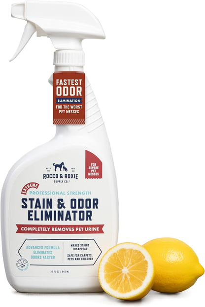 Extreme Pet Stain & Odor Eliminator – Enzyme Cleaner Spray for Dog & Cat Urine, Carpet & Home Cleaning