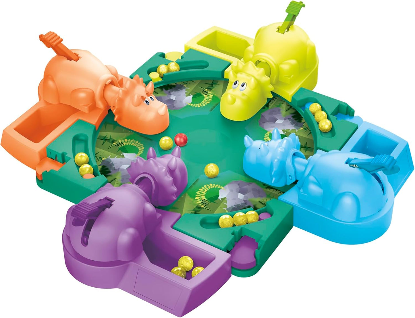 Hungry Hungry Hippos: Dino Edition Board Game for Ages 4+, 2-4 Players