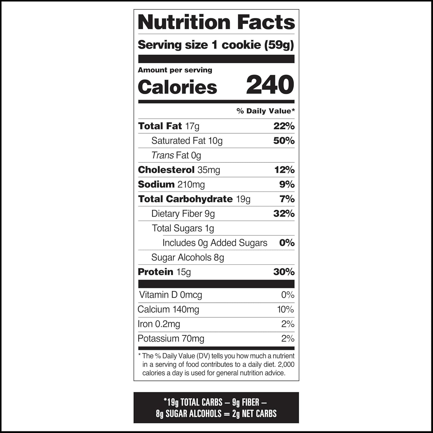 Quest Nutrition Chocolate Chip Protein Cookies – 12 Count | 15g Protein, 1g Sugar, 2g Net Carbs, Keto-Friendly