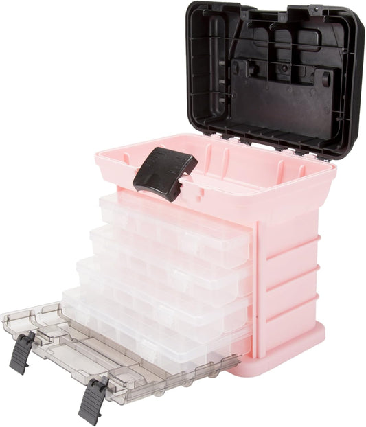 Tool Box: Durable Organizer with 4 Compartments for Hardware, Tackle, Beads, and More