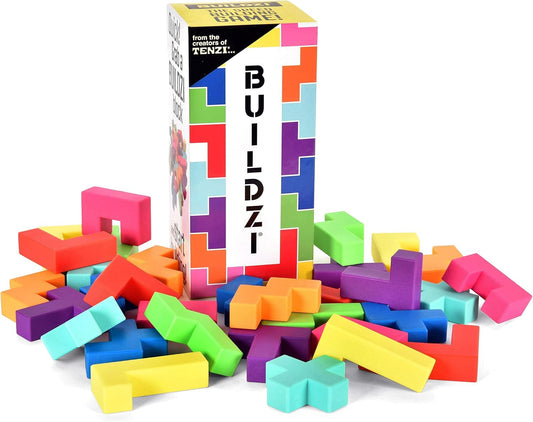 Fast Stacking Block Game: Family Fun for 2-4 Players