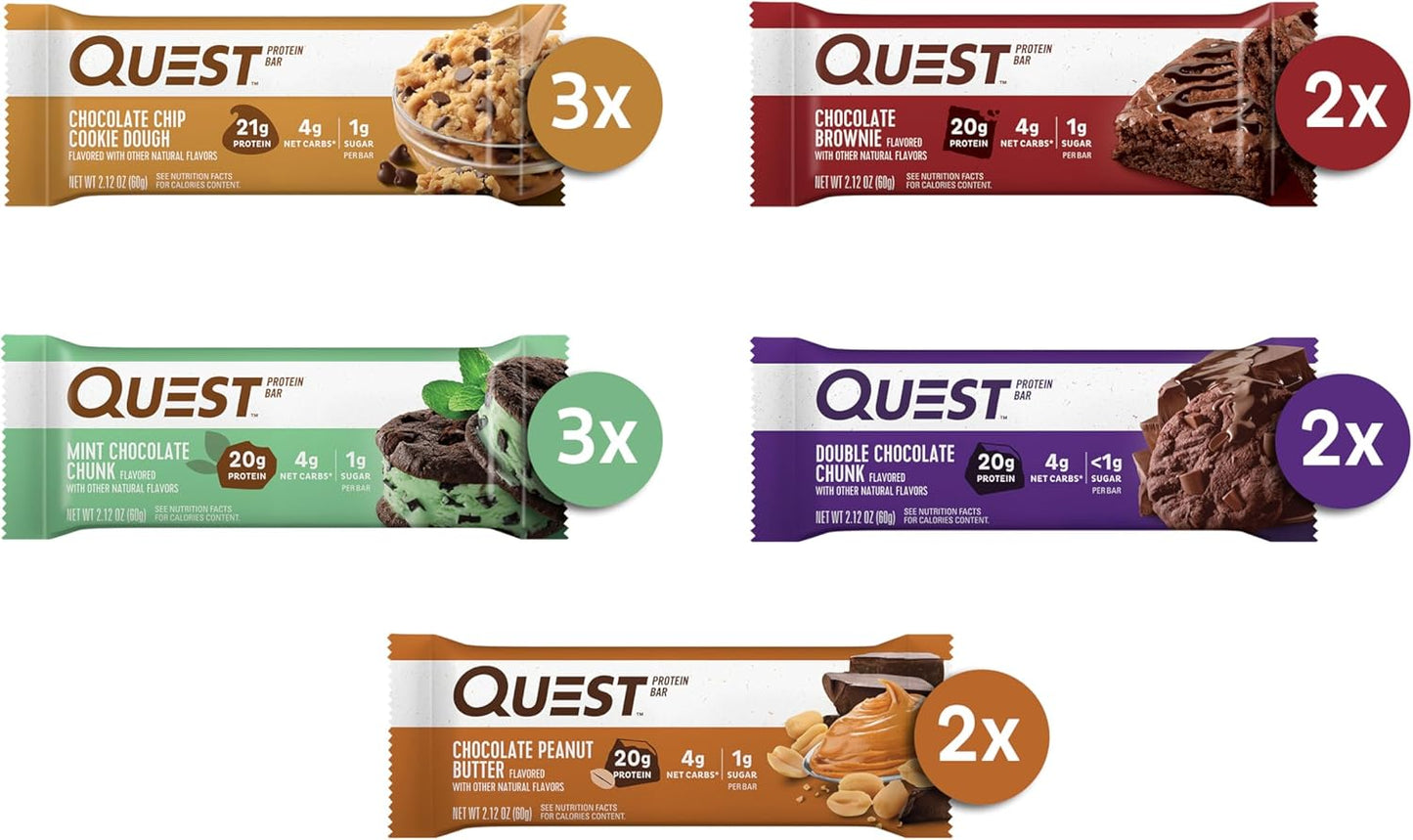 12-Count Quest Nutrition Chocolate Lovers Variety Pack, Keto Friendly