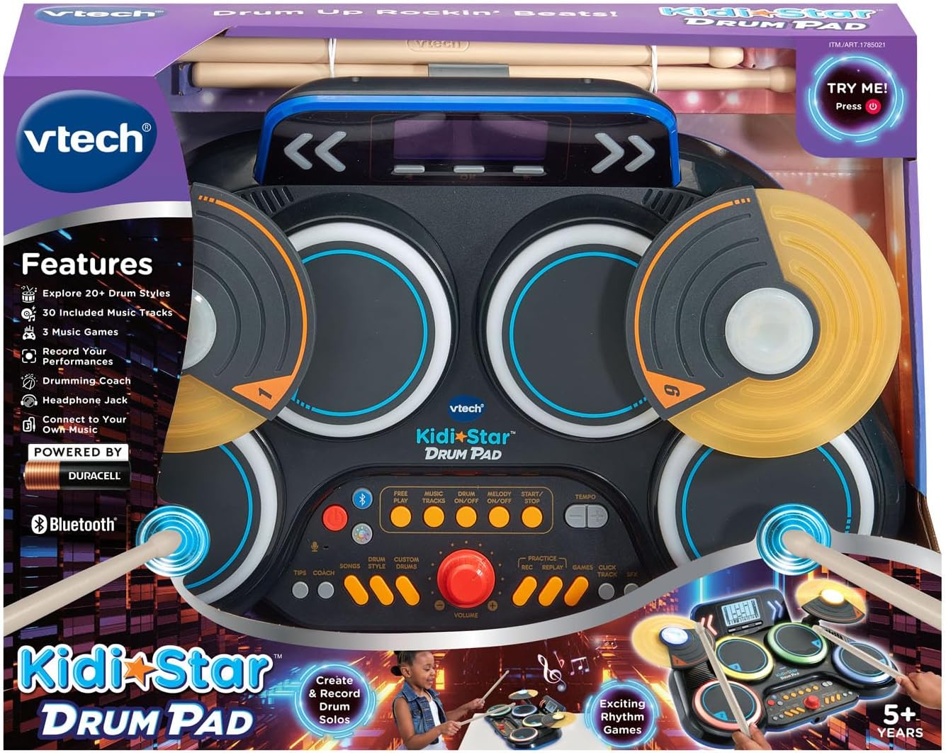 Kidi Star Drum Pad - Black