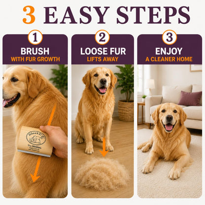 Patented 5" Deshedding Dog Brush – Pet Hair Remover for Short, Medium & Long Coats – Made in USA