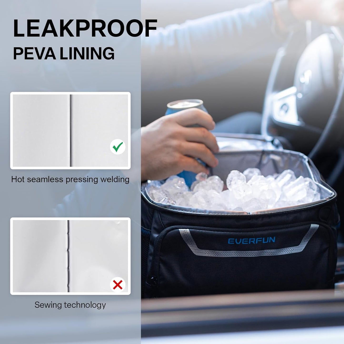 Mini Leak-Proof Soft Cooler Lunch Box – Insulated, Collapsible, Holds 24 Cans