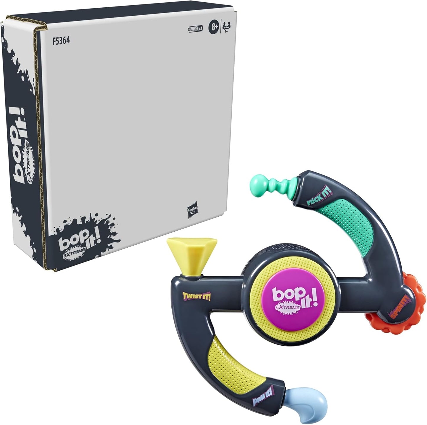 Bop It Extreme Electronic Game – Fun Party Game for 1 or More Players, Ages 8+ | Features 4 Modes, Including One-On-One Mode
