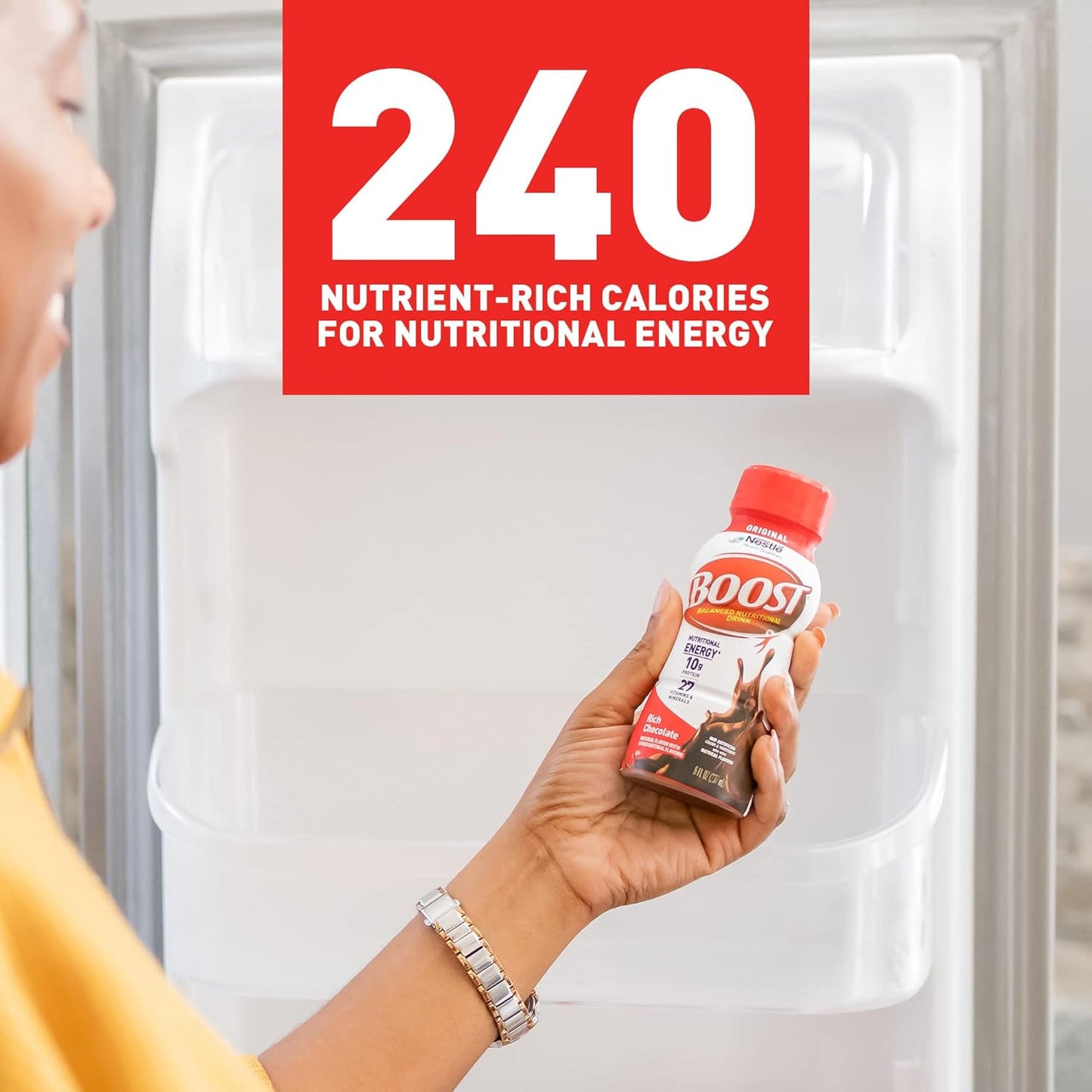 24-Pack BOOST Original Nutritional Drinks – Rich Chocolate, 8 Fl Oz Bottles