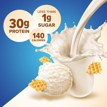 Pure Protein Vanilla Protein Shake – 30g Protein, Keto-Friendly, 11oz Bottles (12 Pack)