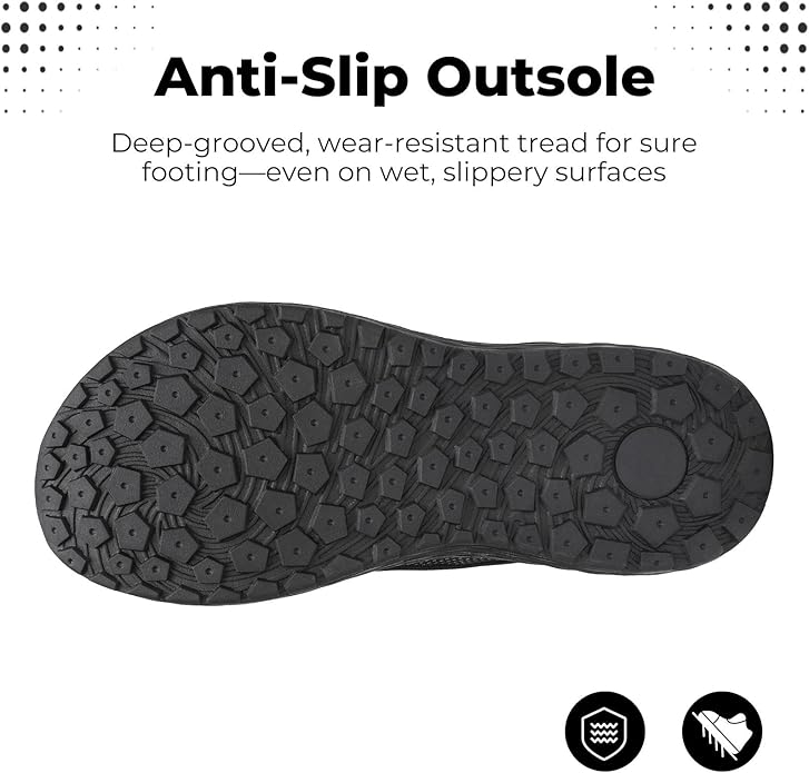 Men's Black Zero Drop Walking Shoes: Lightweight and Breathable with Wide Toe Box for Running, Tennis, and Gym