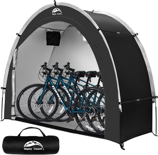 Bike Storage Shed Tent with 210D Oxford Fabric PU4000 Waterproof for 2-8 Bikes