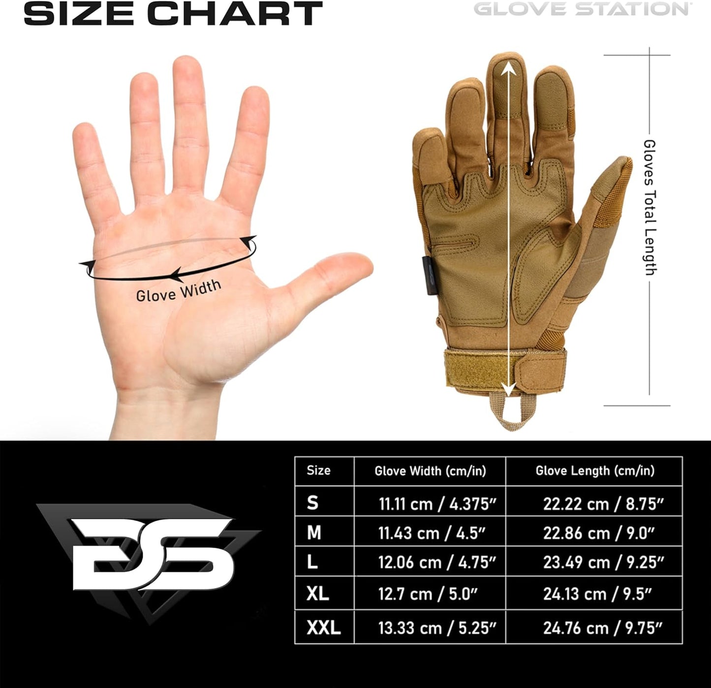 Men's Tactical Gloves - Touchscreen with Hard Knuckle Protection