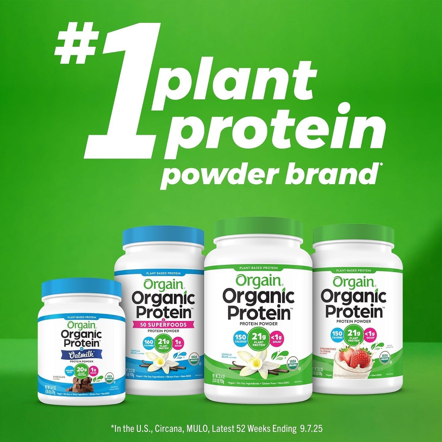 Orgain Organic 30g Vegan Protein Powder – Chocolate, Plant-Based Protein with Prebiotic Fiber – 2.01 lb
