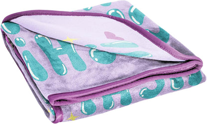Kpop Demon Hunters Huntrix Plush Throw Blanket – Ultra Soft Fleece Kids Blanket, Purple 46x60