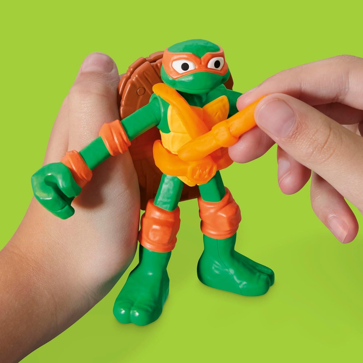 Play-Doh TMNT Cowabunga Creations 4-Inch Action Figures Set for Ages 4+