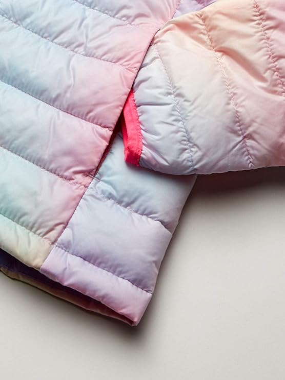 Girls’ & Toddlers’ Lightweight Water-Resistant Packable Hooded Puffer Jacket