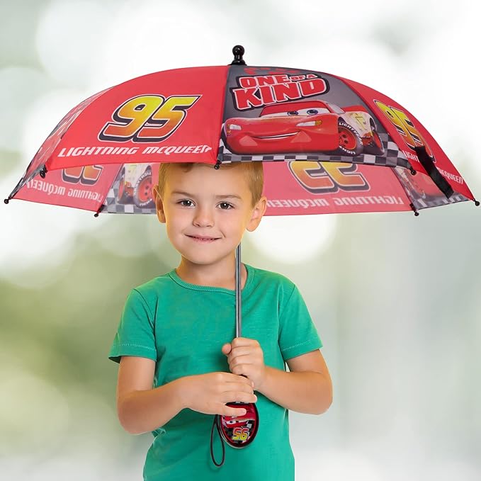 Disney Kids Umbrella: Lightning or Mickey Mouse Rain Gear for Ages 3-6