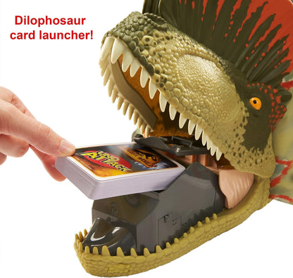 UNO Attack: Jurassic World Card Game with Dinosaur Launcher, Lights & Sounds!