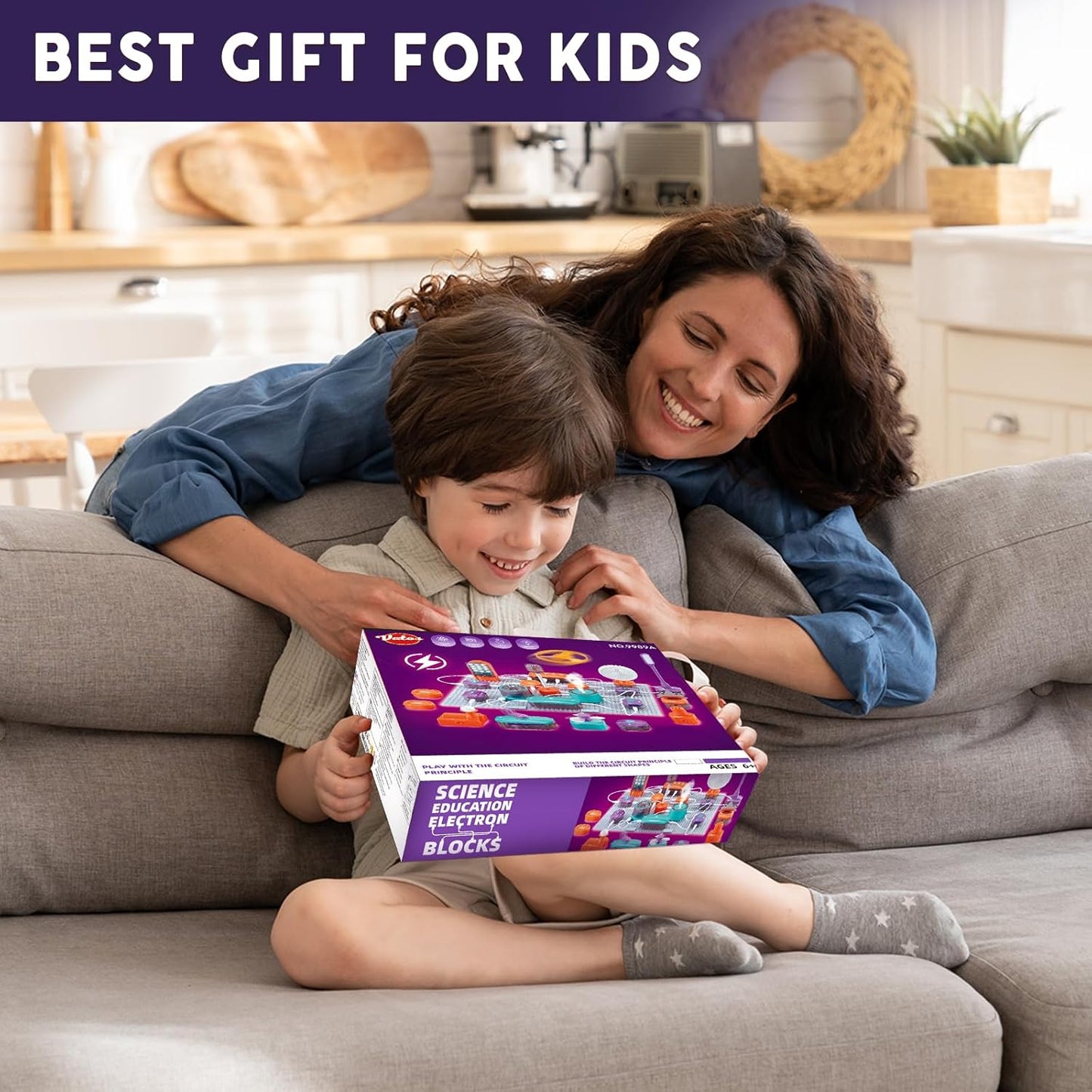 Science Circuit Kit for Kids – 53-Piece DIY Electronics Set with 150+ Projects (Ages 6+)