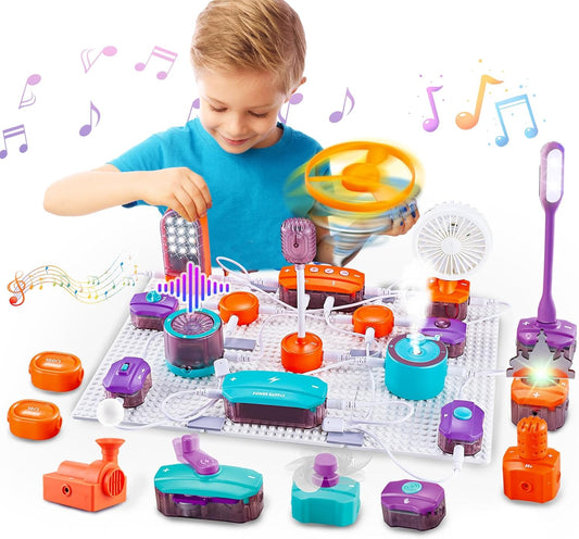 Science Circuit Kit for Kids – 53-Piece DIY Electronics Set with 150+ Projects (Ages 6+)