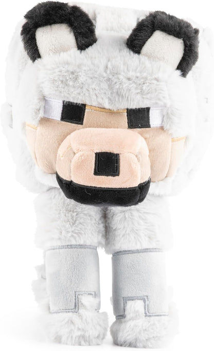 Minecraft Plush Pillow Buddy – 19" Soft Stuffed Pillow (Gray Wolf)