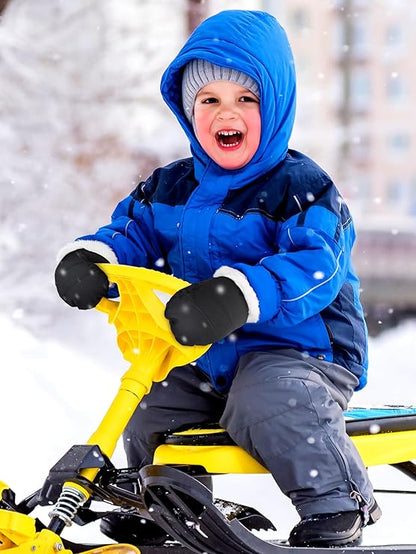 Kids’ Waterproof Mittens (3 Pairs) – Warm, Thick Snow Gloves for Girls & Boys