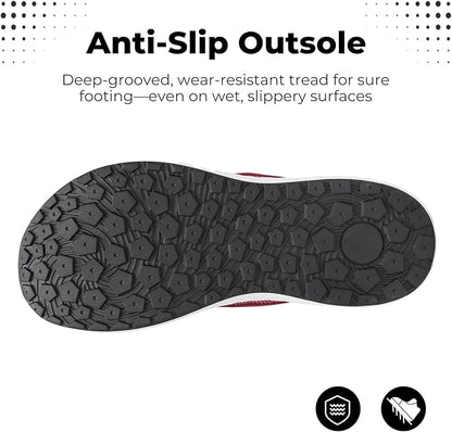 Red Zero Drop Road Running Shoes for Men: Lightweight, Breathable, and Wide Toe Box for Tennis and Gym