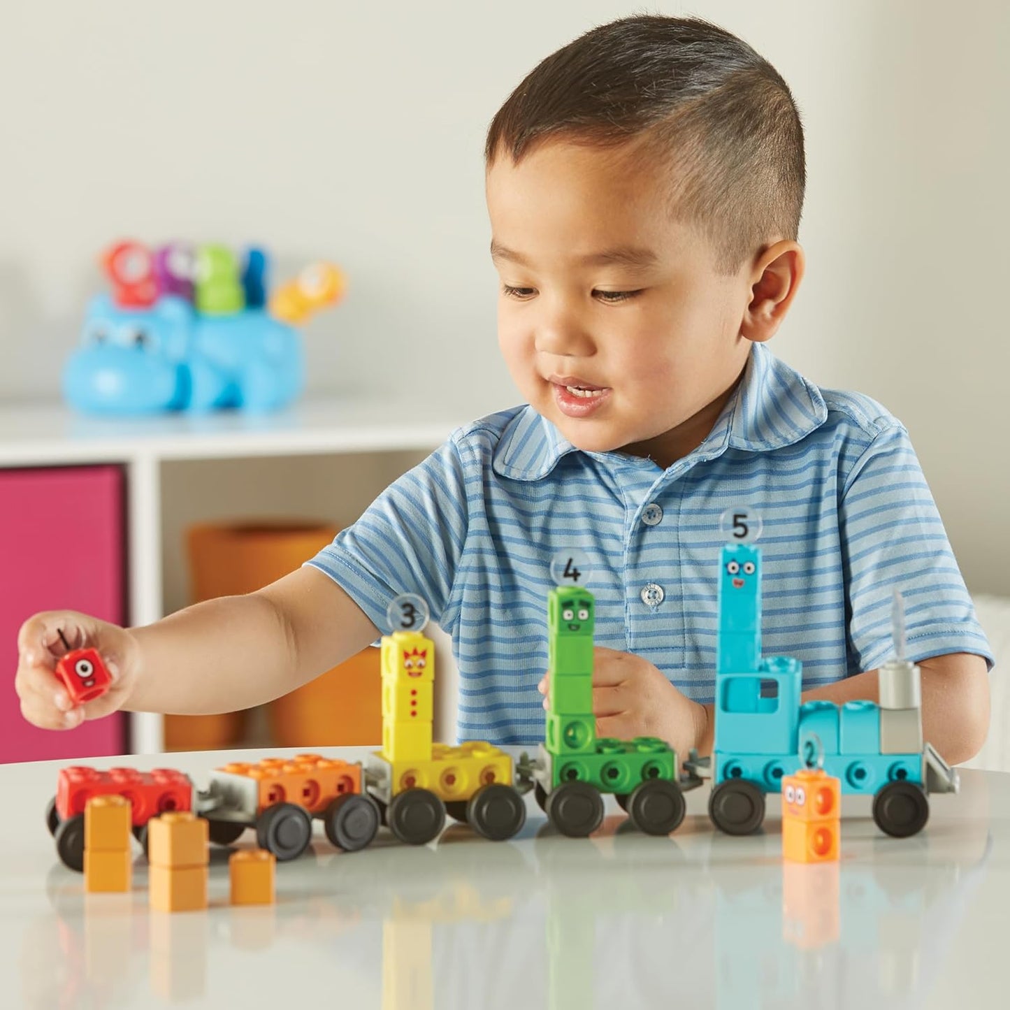 Numberblocks Express Train MathLink Cubes Set – Preschool Counting & Math Learning Toy