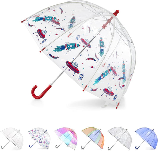 Cosmic Adventure Kids Bubble Umbrella - 38" Dome Canopy