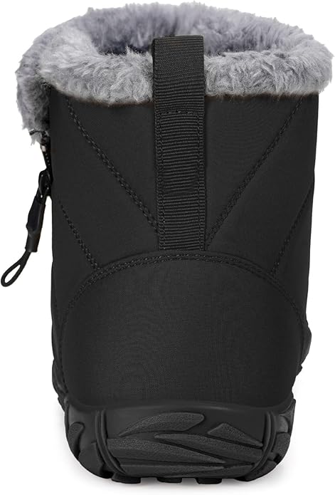 Barefoot Winter Snow Boots – Zero Drop, Wide Toe Box, Fur-Lined (Women’s 9 Wide / Men’s 7.5 Wide)
